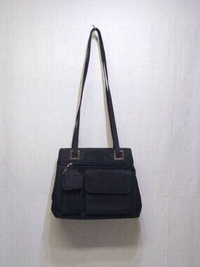 Nine West Multiple Compartment Double Strap Shoulder Tote Bag Zipper Closure